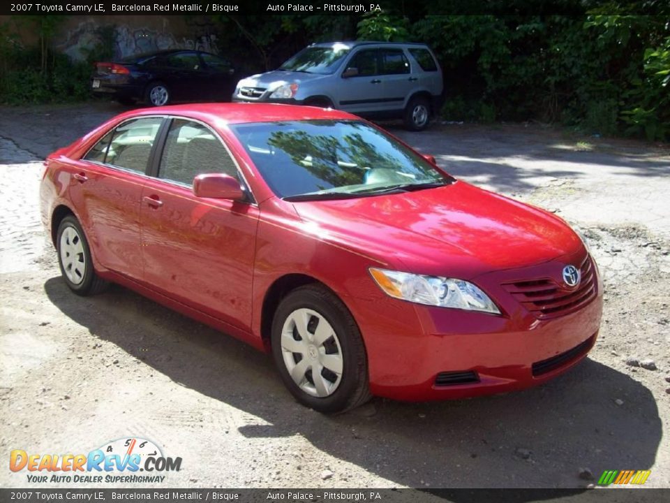 2007 Toyota Camry LE Barcelona Red Metallic / Bisque Photo #6