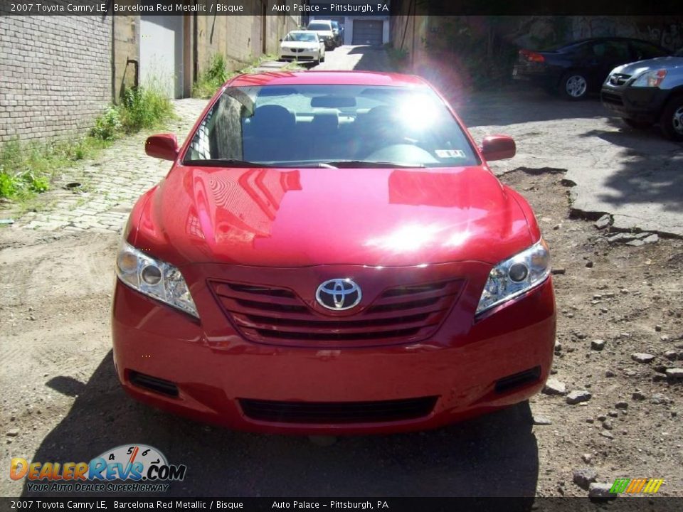 2007 Toyota Camry LE Barcelona Red Metallic / Bisque Photo #7