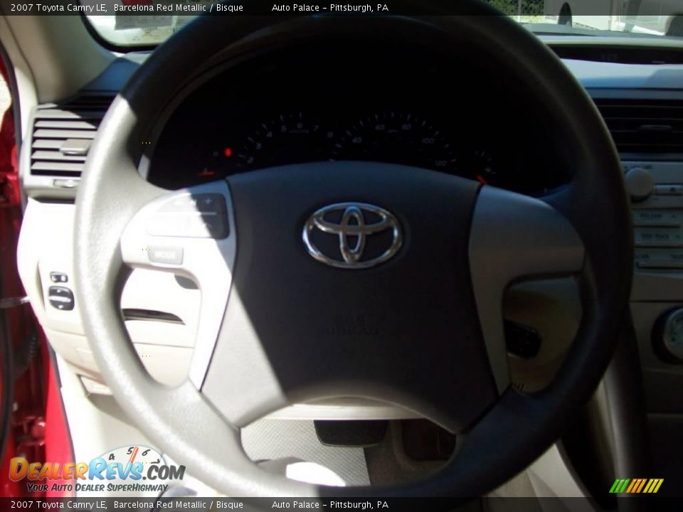 2007 Toyota Camry LE Barcelona Red Metallic / Bisque Photo #18