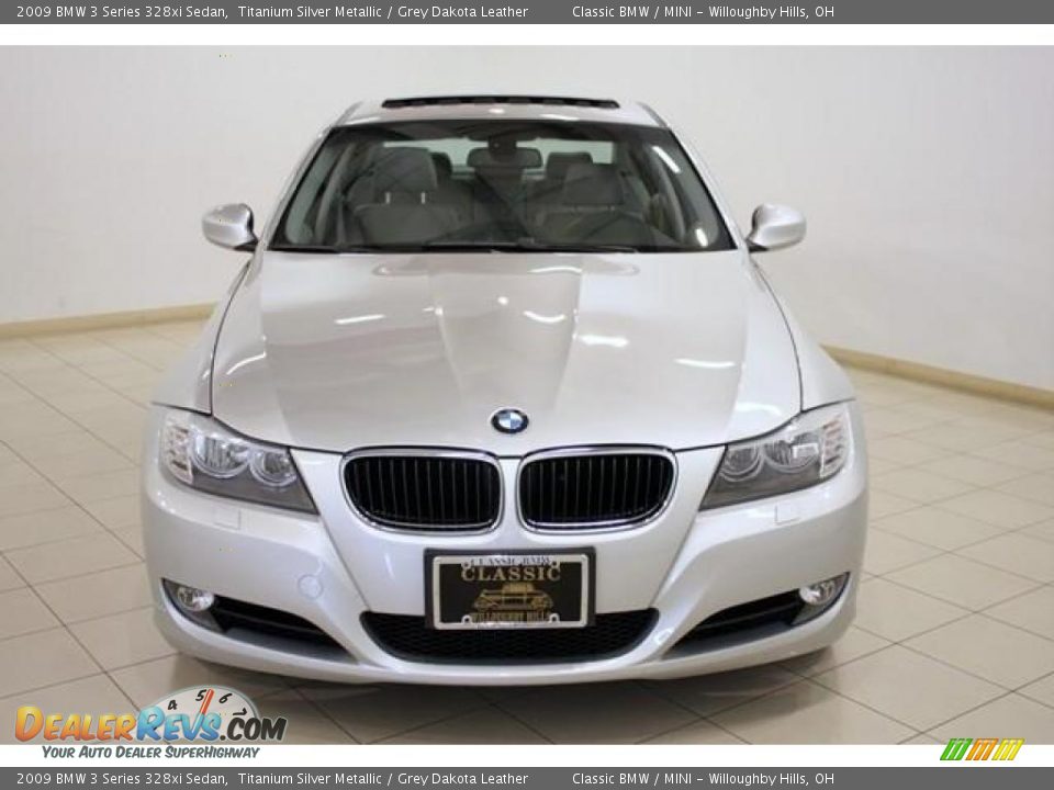 2009 BMW 3 Series 328xi Sedan Titanium Silver Metallic / Grey Dakota Leather Photo #2