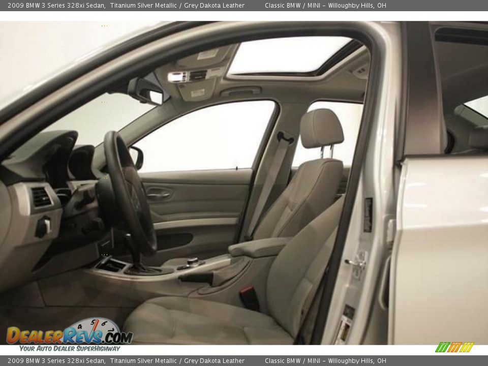2009 BMW 3 Series 328xi Sedan Titanium Silver Metallic / Grey Dakota Leather Photo #8