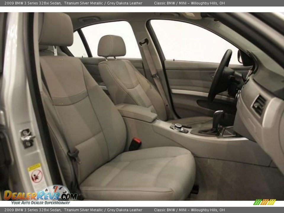 2009 BMW 3 Series 328xi Sedan Titanium Silver Metallic / Grey Dakota Leather Photo #19