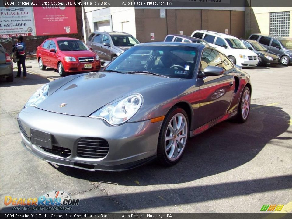 2004 Porsche 911 Turbo Coupe Seal Grey Metallic / Black Photo #1