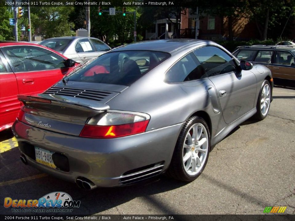 2004 Porsche 911 Turbo Coupe Seal Grey Metallic / Black Photo #4