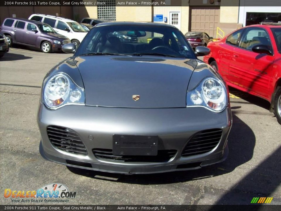 2004 Porsche 911 Turbo Coupe Seal Grey Metallic / Black Photo #7