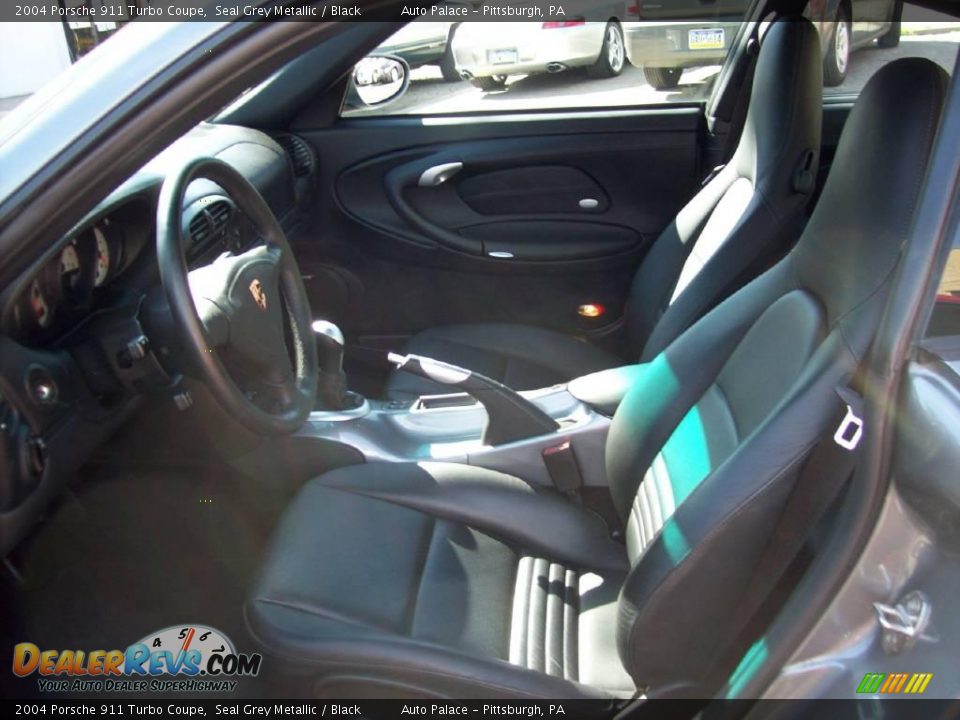 2004 Porsche 911 Turbo Coupe Seal Grey Metallic / Black Photo #8