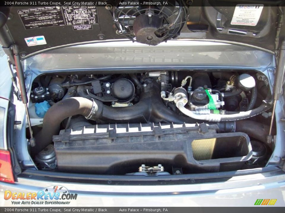 2004 Porsche 911 Turbo Coupe Seal Grey Metallic / Black Photo #12