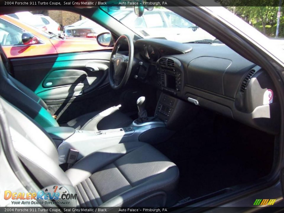 2004 Porsche 911 Turbo Coupe Seal Grey Metallic / Black Photo #14