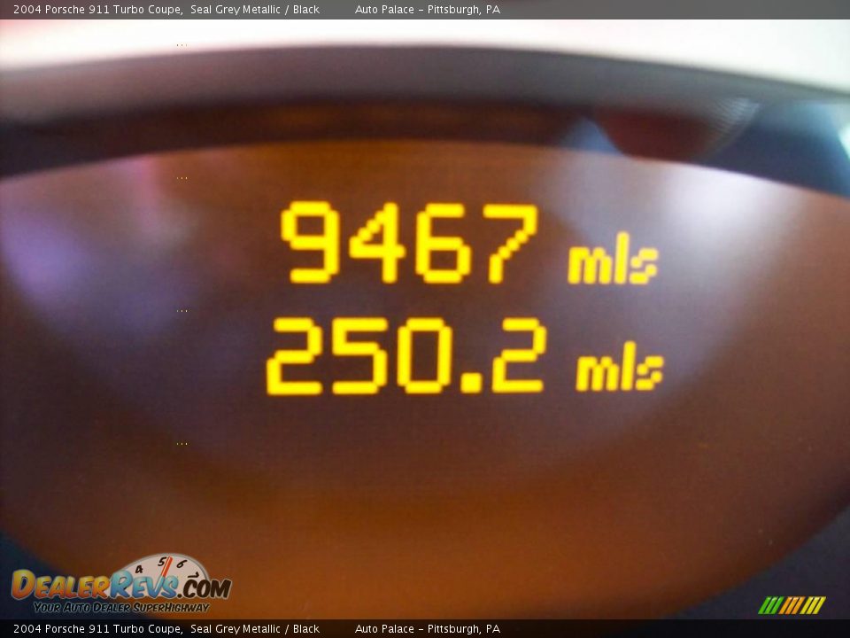 2004 Porsche 911 Turbo Coupe Seal Grey Metallic / Black Photo #19