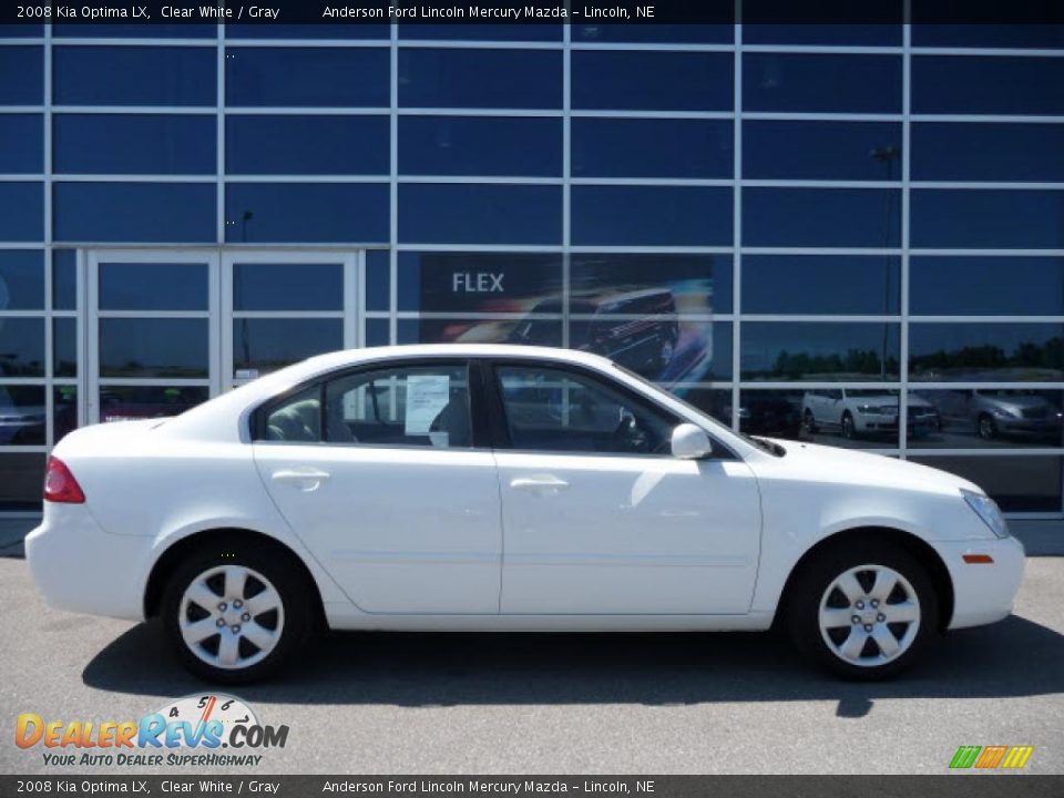 2008 Kia Optima LX Clear White / Gray Photo #2