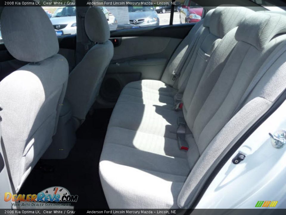2008 Kia Optima LX Clear White / Gray Photo #4