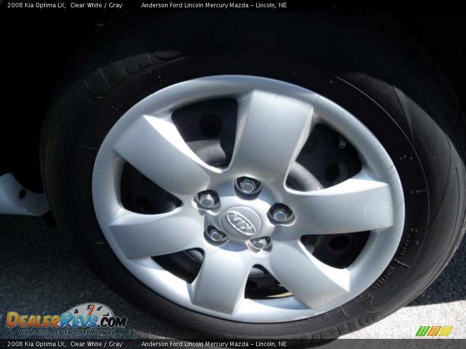 2008 Kia Optima LX Clear White / Gray Photo #9