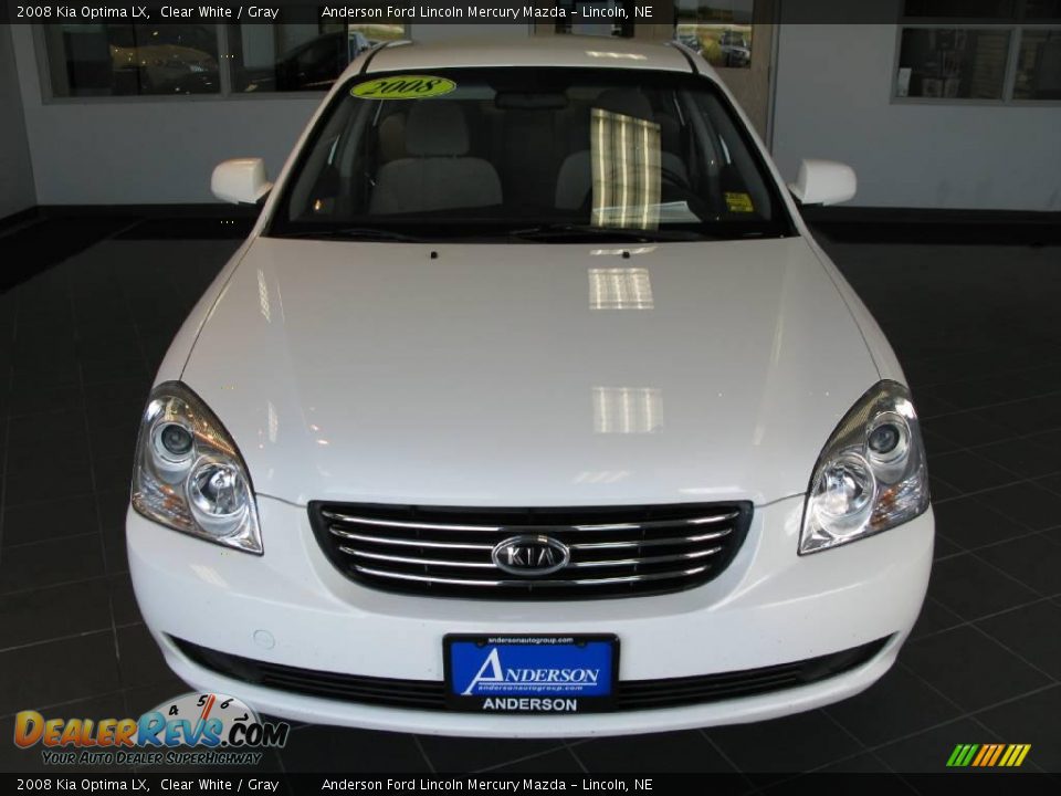 2008 Kia Optima LX Clear White / Gray Photo #18