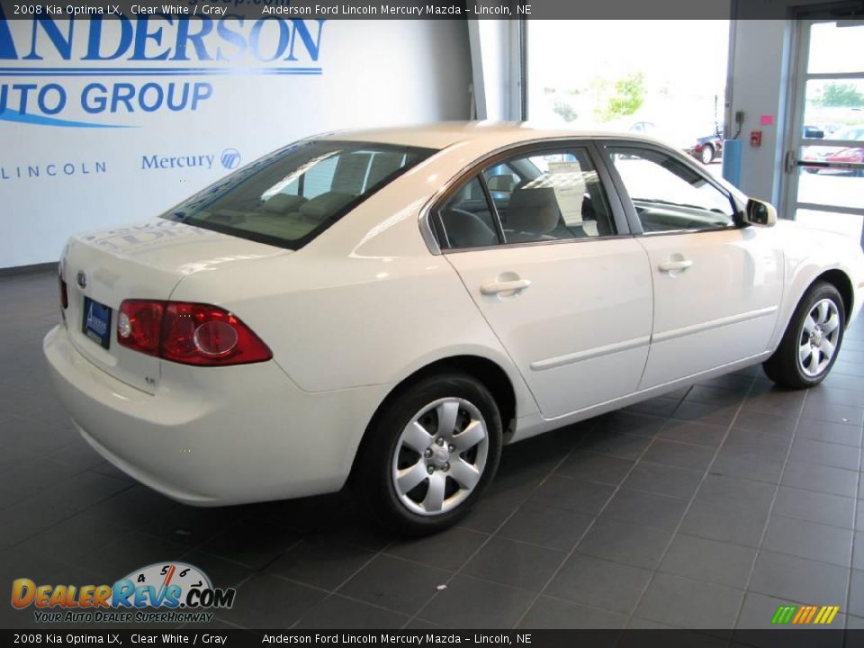 2008 Kia Optima LX Clear White / Gray Photo #20
