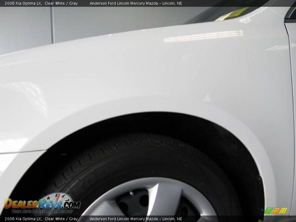 2008 Kia Optima LX Clear White / Gray Photo #23