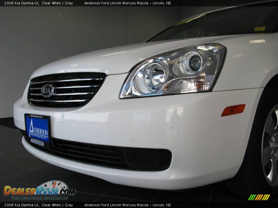 2008 Kia Optima LX Clear White / Gray Photo #24