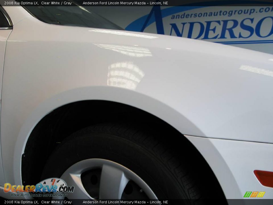 2008 Kia Optima LX Clear White / Gray Photo #26