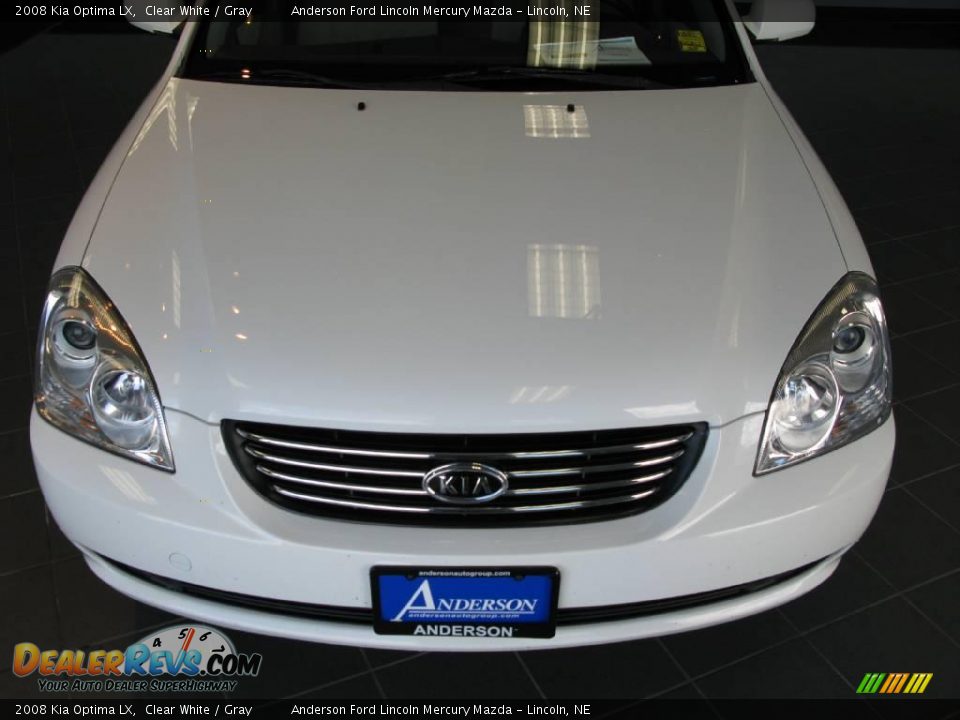 2008 Kia Optima LX Clear White / Gray Photo #27