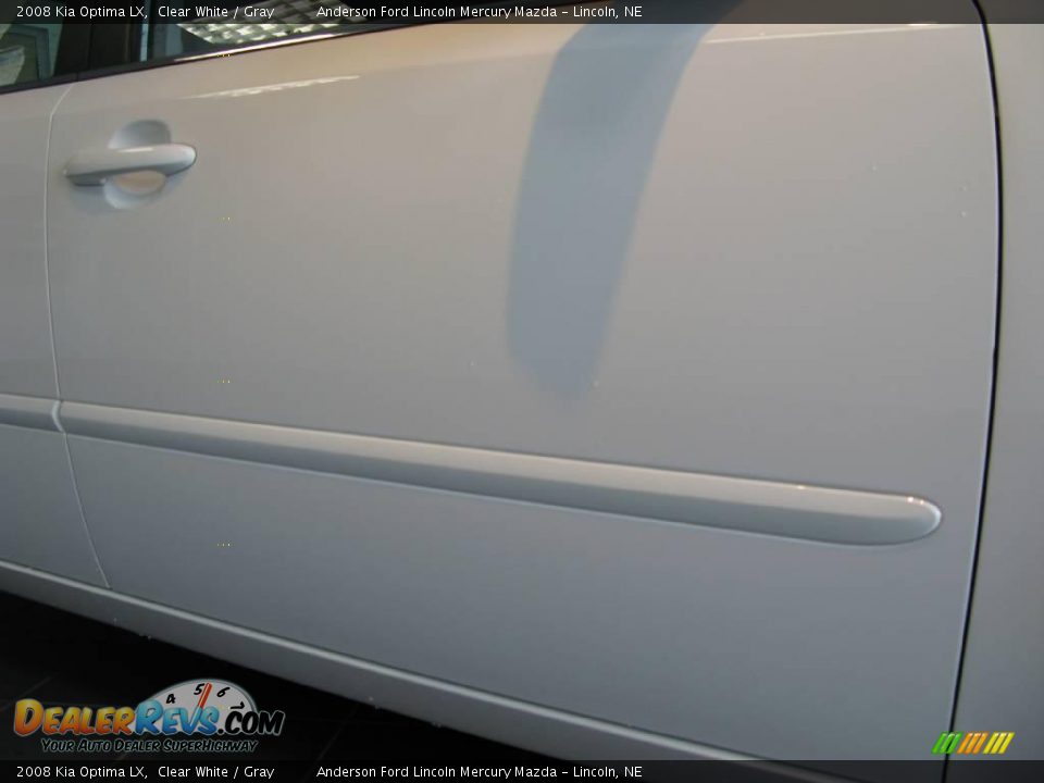 2008 Kia Optima LX Clear White / Gray Photo #28