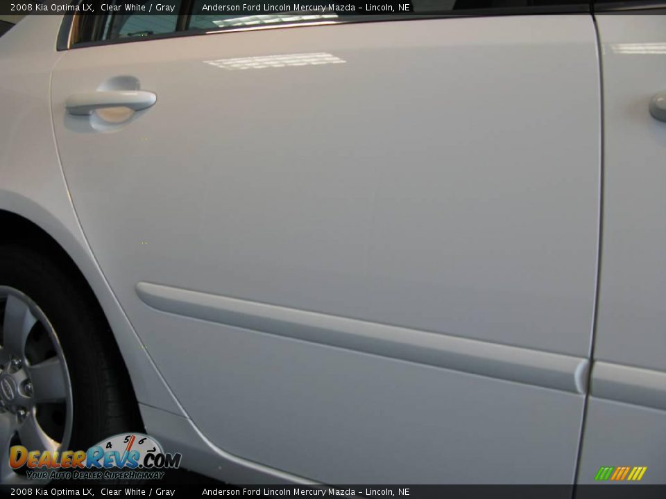 2008 Kia Optima LX Clear White / Gray Photo #29