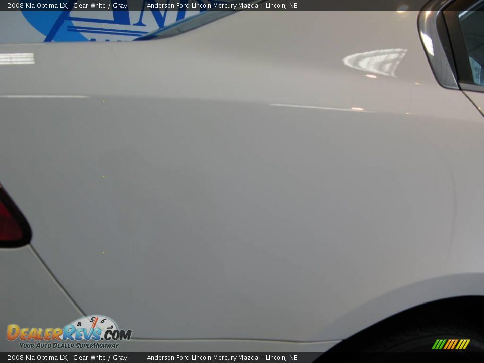 2008 Kia Optima LX Clear White / Gray Photo #30