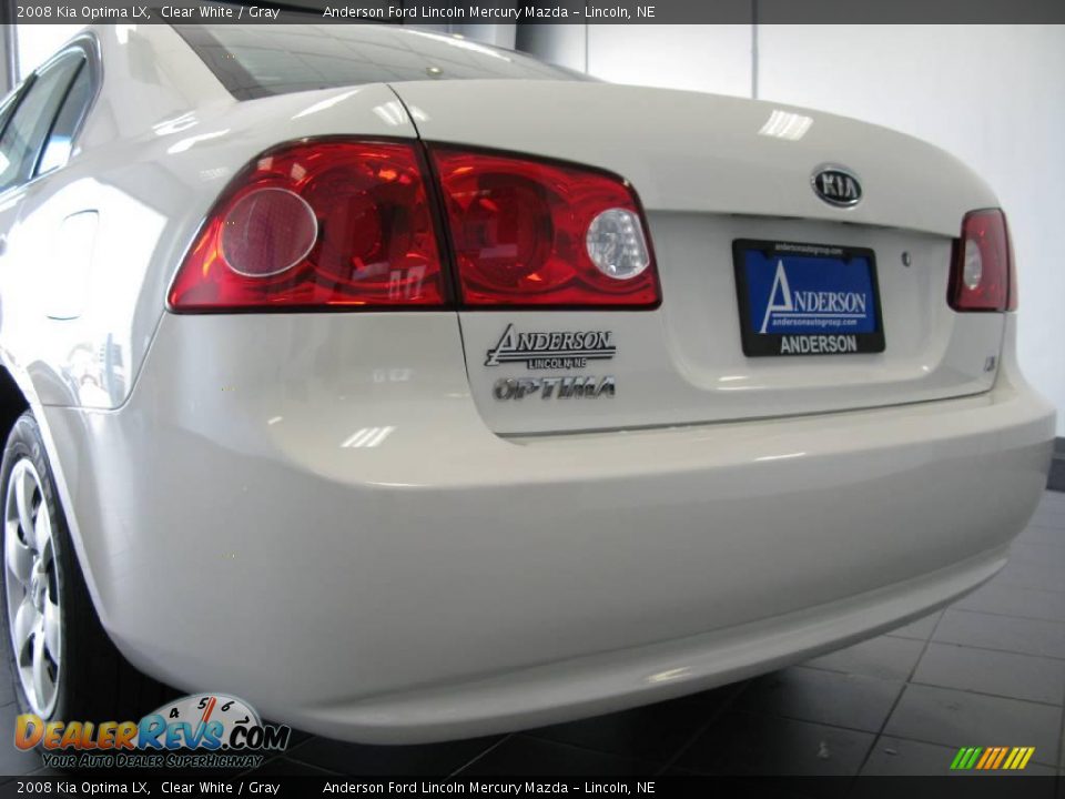 2008 Kia Optima LX Clear White / Gray Photo #32