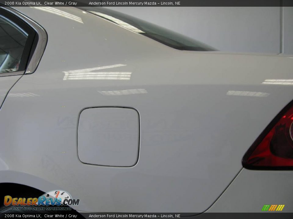 2008 Kia Optima LX Clear White / Gray Photo #33