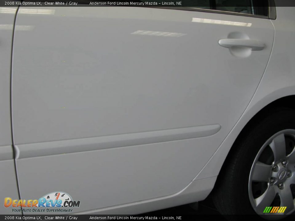 2008 Kia Optima LX Clear White / Gray Photo #35