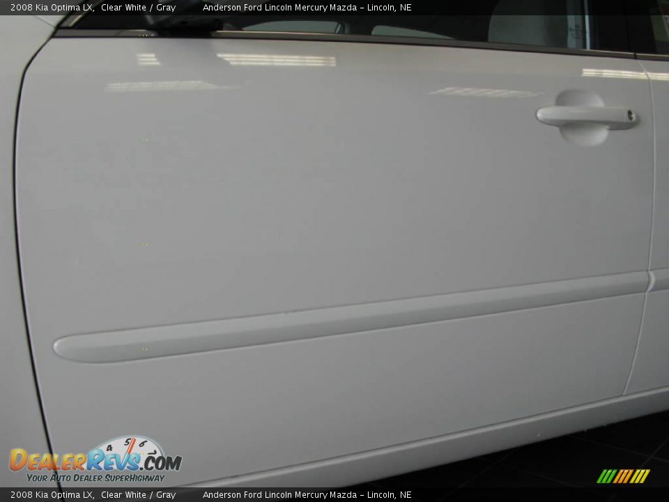 2008 Kia Optima LX Clear White / Gray Photo #36