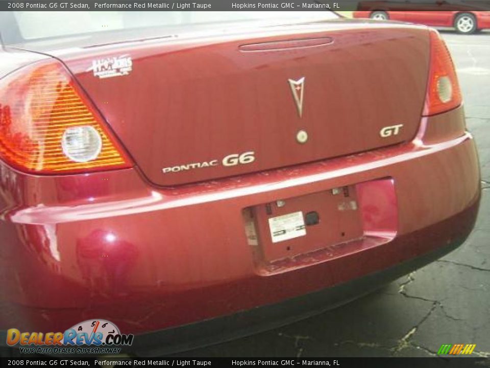 2008 Pontiac G6 GT Sedan Performance Red Metallic / Light Taupe Photo #4
