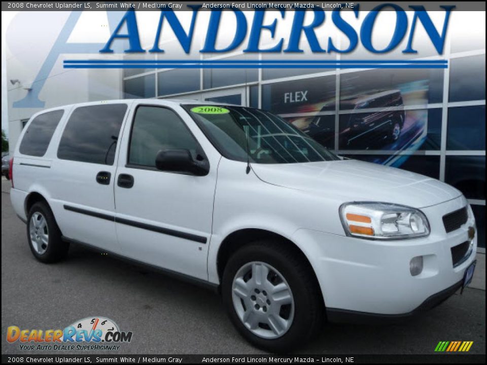 2008 Chevrolet Uplander LS Summit White / Medium Gray Photo #1
