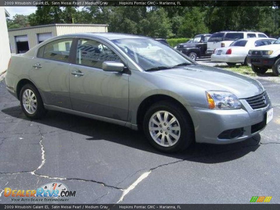 2009 Mitsubishi Galant ES Satin Meisai Pearl / Medium Gray Photo #3