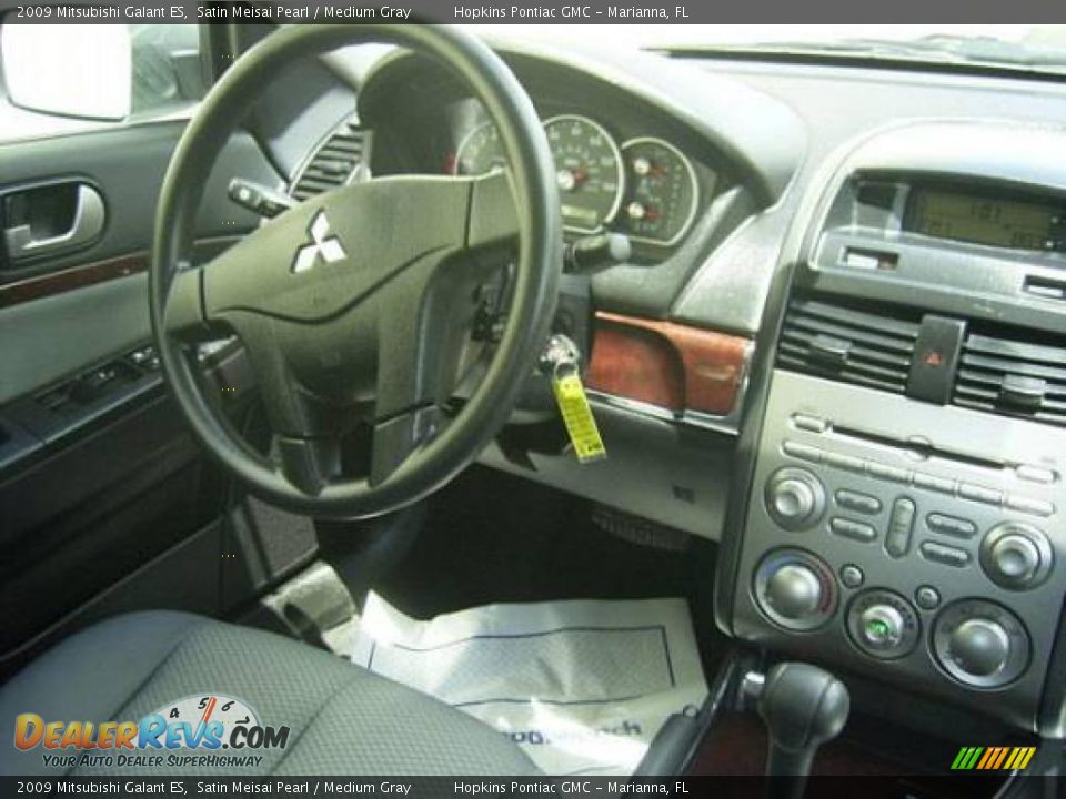 2009 Mitsubishi Galant ES Satin Meisai Pearl / Medium Gray Photo #9