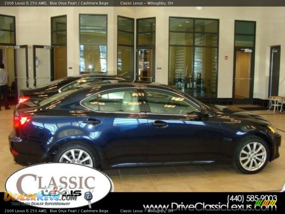 2006 Lexus IS 250 AWD Blue Onyx Pearl / Cashmere Beige Photo #1