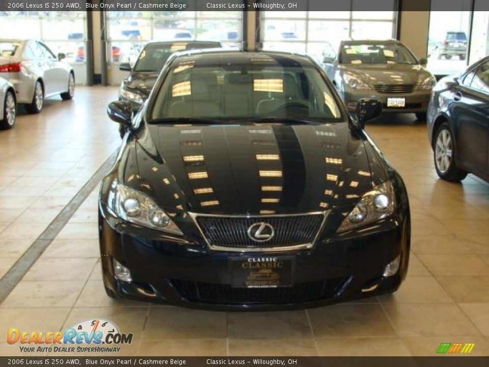 2006 Lexus IS 250 AWD Blue Onyx Pearl / Cashmere Beige Photo #3
