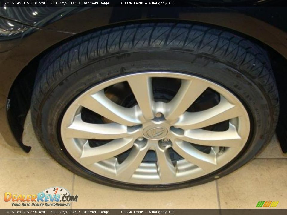 2006 Lexus IS 250 AWD Blue Onyx Pearl / Cashmere Beige Photo #4