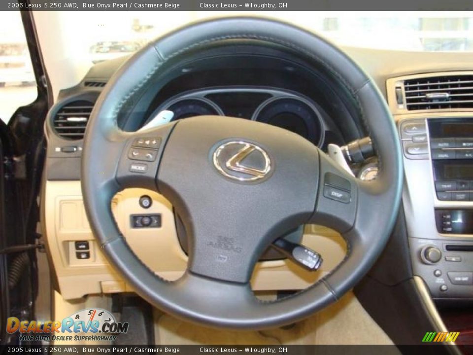 2006 Lexus IS 250 AWD Blue Onyx Pearl / Cashmere Beige Photo #8
