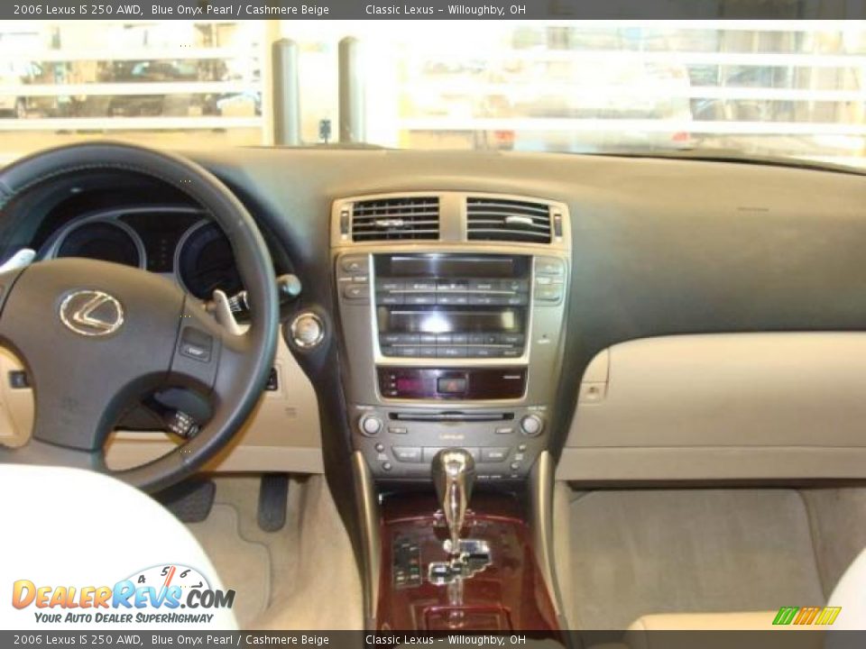 2006 Lexus IS 250 AWD Blue Onyx Pearl / Cashmere Beige Photo #9