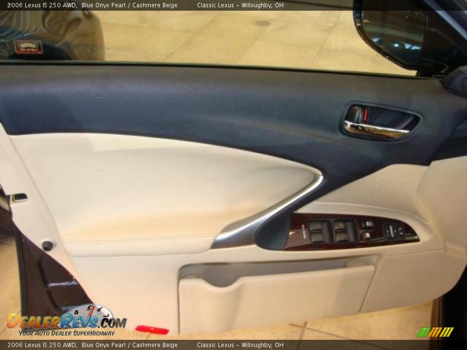 2006 Lexus IS 250 AWD Blue Onyx Pearl / Cashmere Beige Photo #11
