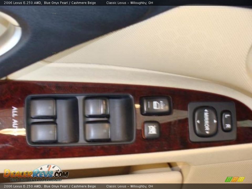 2006 Lexus IS 250 AWD Blue Onyx Pearl / Cashmere Beige Photo #12