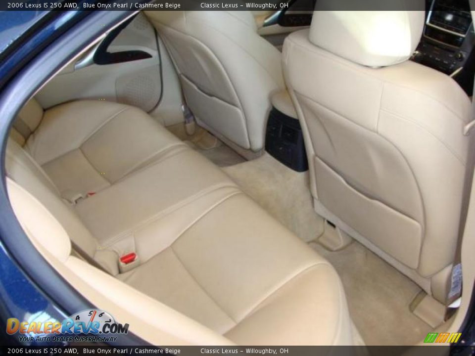 2006 Lexus IS 250 AWD Blue Onyx Pearl / Cashmere Beige Photo #15