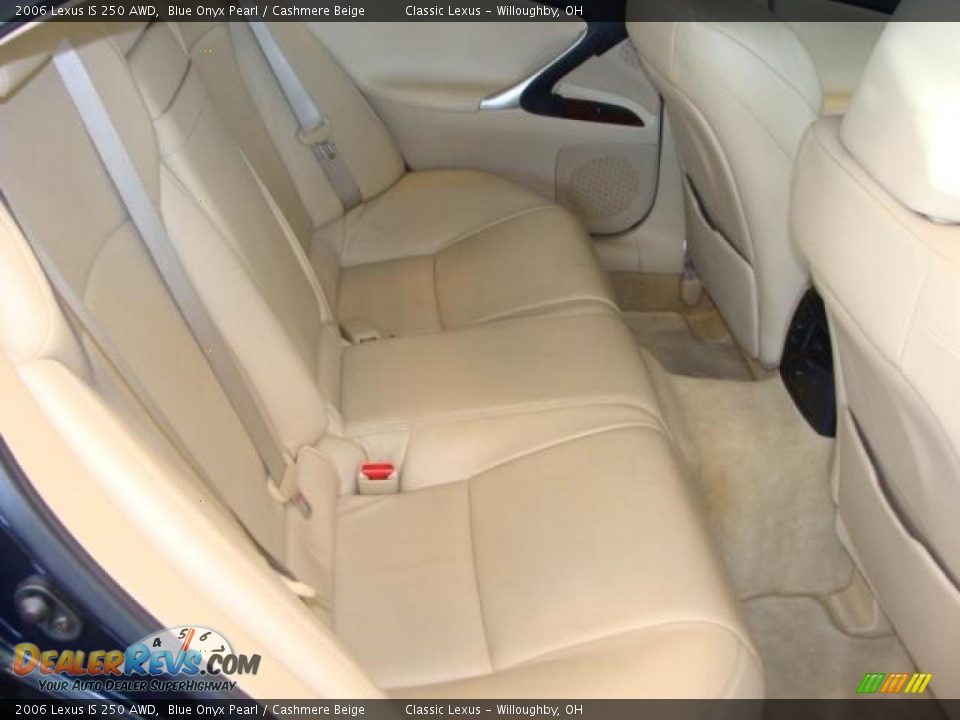 2006 Lexus IS 250 AWD Blue Onyx Pearl / Cashmere Beige Photo #16