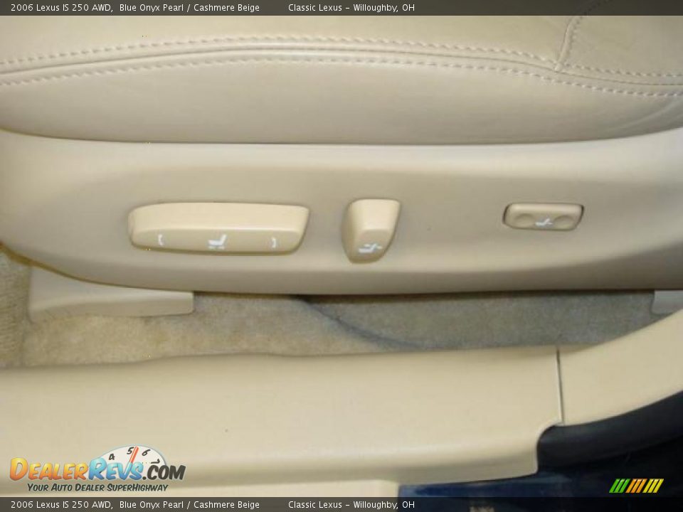 2006 Lexus IS 250 AWD Blue Onyx Pearl / Cashmere Beige Photo #17