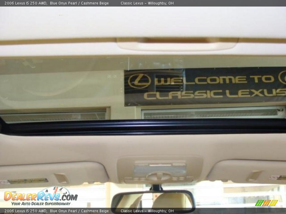 2006 Lexus IS 250 AWD Blue Onyx Pearl / Cashmere Beige Photo #20