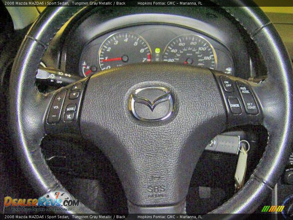 2008 Mazda MAZDA6 i Sport Sedan Tungsten Gray Metallic / Black Photo #33