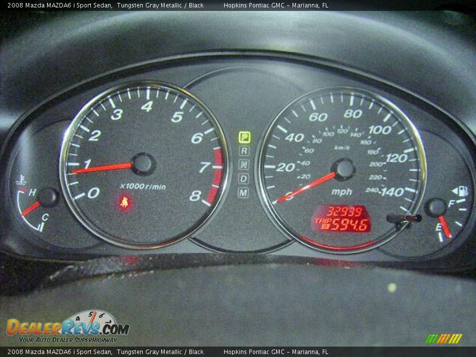 2008 Mazda MAZDA6 i Sport Sedan Tungsten Gray Metallic / Black Photo #34