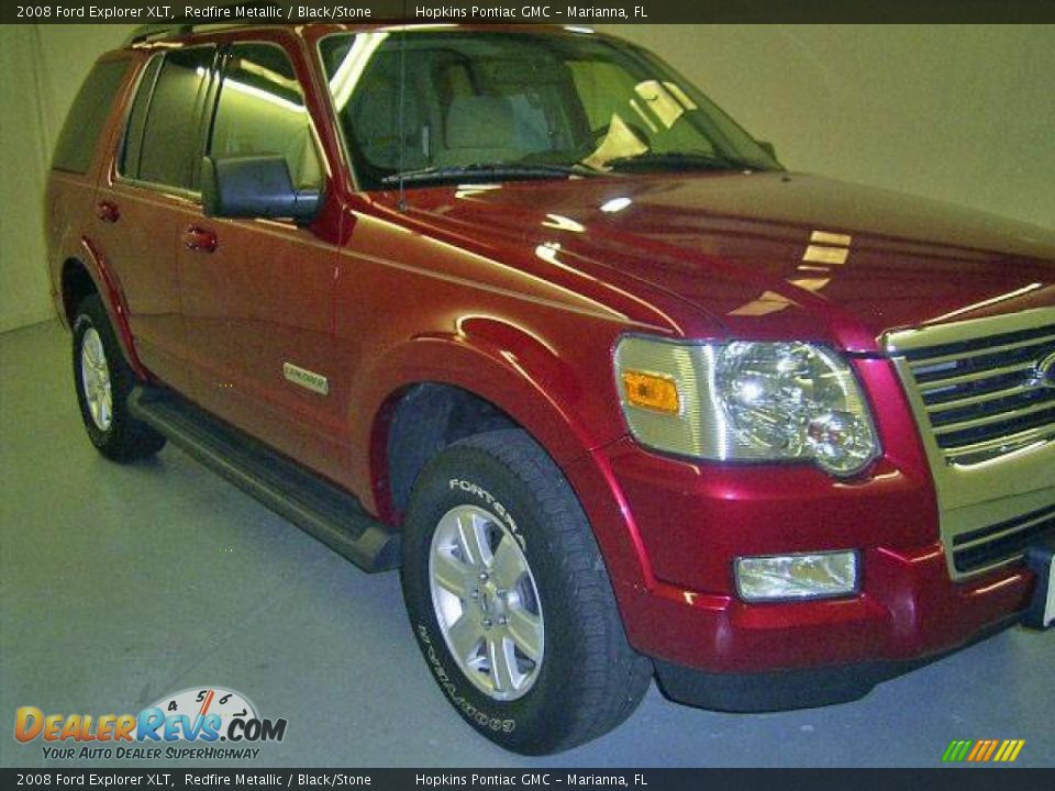 2008 Ford Explorer XLT Redfire Metallic / Black/Stone Photo #2