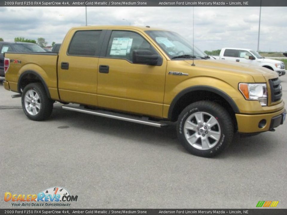 2009 Ford F150 FX4 SuperCrew 4x4 Amber Gold Metallic / Stone/Medium Stone Photo #1