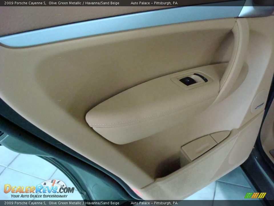 2009 Porsche Cayenne S Olive Green Metallic / Havanna/Sand Beige Photo #13