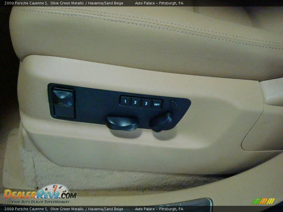 2009 Porsche Cayenne S Olive Green Metallic / Havanna/Sand Beige Photo #16